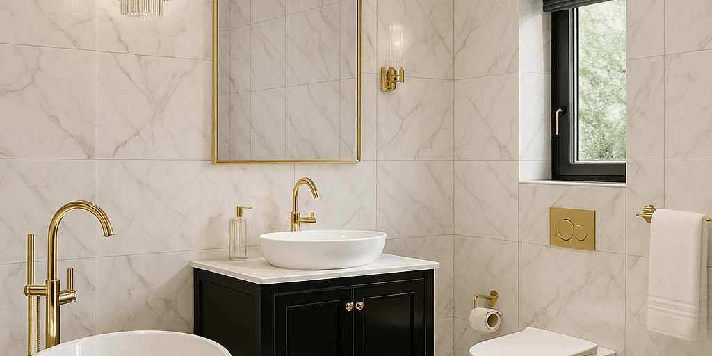 łazienka w stylu glamour łazienka w stylu glamour