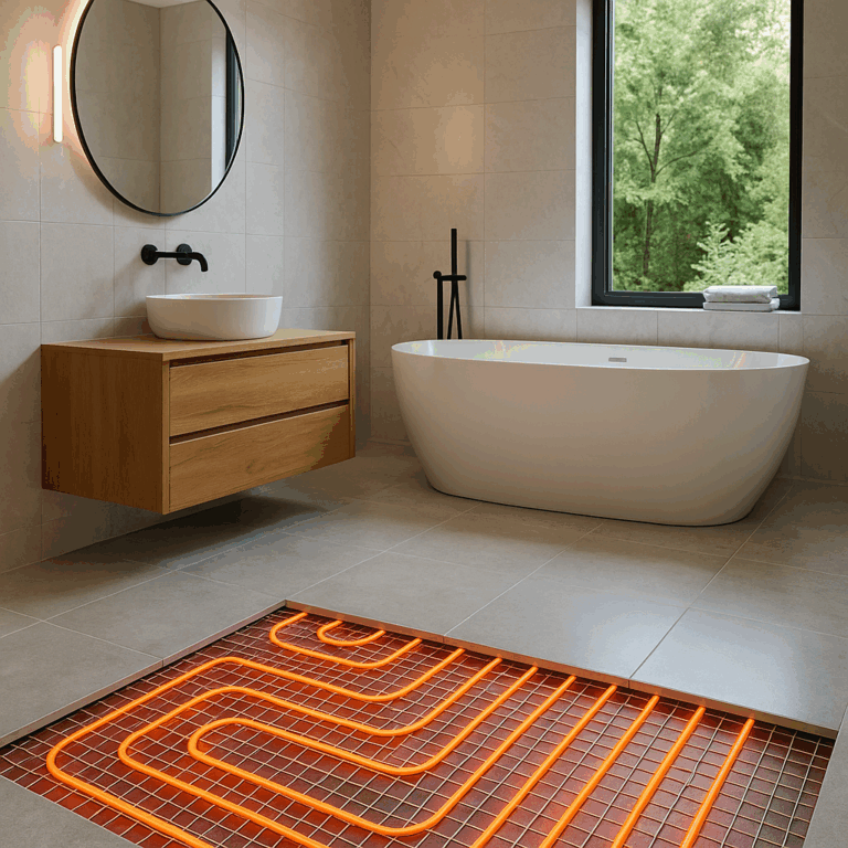 ogrzewanie podłogowe a płytki